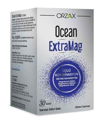 Ocean Extramag Aromasız Yetişkin Vitamin 30 Tablet