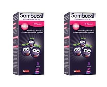 Sambucol Kids Karamürverli Yetişkin Vitamin 2x120 ml