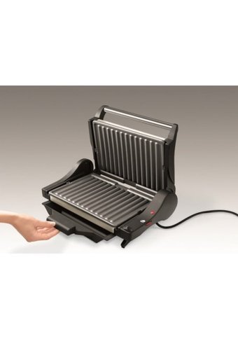 Delonghi CG4001 6 Dilim Granit Çıkartılabilir Plaka Tek Yönlü 1600 W Izgaralı Gri Tost Makinesi