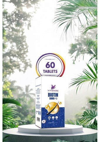 Vitisfera Biotin Aromasız Yetişkin Vitamin 60 Tablet