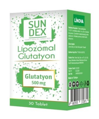 Sundex Lipozomal Glutatyon Aromasız Yetişkin Vitamin 30 Tablet