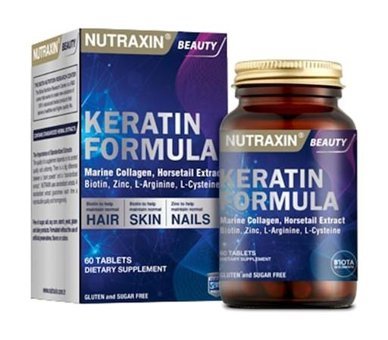 Nutraxin Keratin Formula Bitki Ekstralar Yetişkin Vitamin 60 Tablet