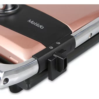 Fakir Matilda 4 Dilim Alüminyum Çıkartılabilir Plaka Tek Yönlü 2000 W Izgaralı Rose Gold Tost Makinesi