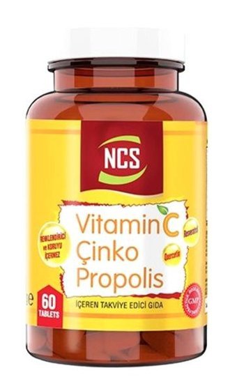 Ncs Vitamin C Çinko Propolis Aromasız Yetişkin Vitamin 60 Tablet