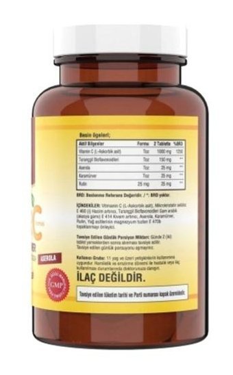 Ncs Ester C Vitamini Kara Mürver Karamürverli Yetişkin Vitamin 60 Kapsül