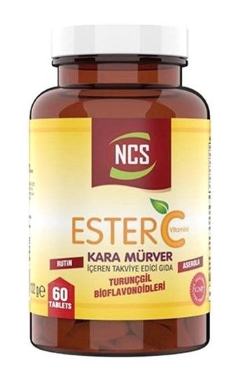 Ncs Ester C Vitamini Kara Mürver Karamürverli Yetişkin Vitamin 60 Kapsül