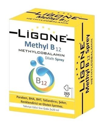 Ligone Methyl B12 Aromasız Yetişkin Vitamin 2x20 ml
