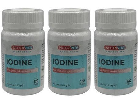 Nutrivita Iodine Aromasız Yetişkin Vitamin 3x120 Tablet