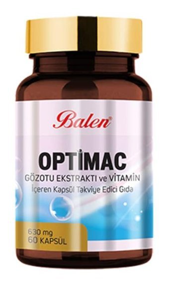 Balen Optimac Gözotu Ekstraktı -Vitamin Gözotu Ekstratı Yetişkin Vitamin 60 Kapsül