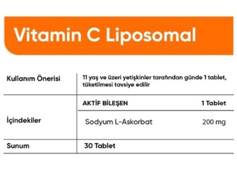 Collagen Forte Platinum Vitamin C Liposomal Aromasız Yetişkin Vitamin 30 Tablet