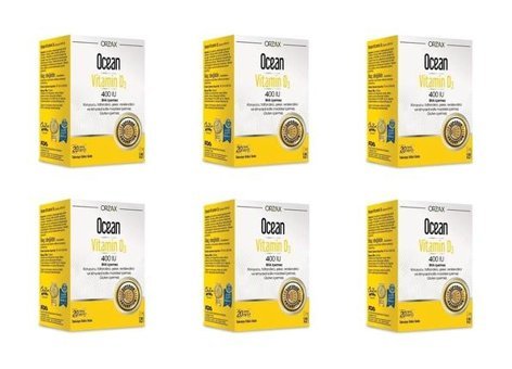 Ocean Vitamin D3 Aromasız Yetişkin Vitamin 6x20 ml