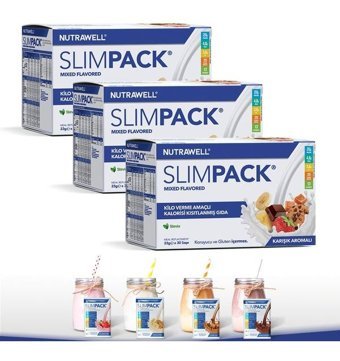 Nutrawell Slimpack Karamel Latte Yetişkin Vitamin 3x30 Şase