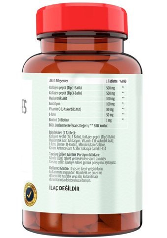 Ncs Kollajen Balık Aromasız Yetişkin Vitamin 60 Tablet - 20 ml