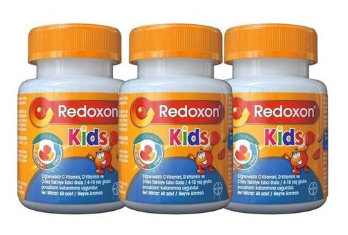 Redoxon K Meyveli Yetişkin Vitamin 3x60 Tablet