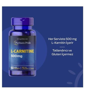 Puritan'S Pride L-Carnitine Aromasız Yetişkin Vitamin 60 Tablet