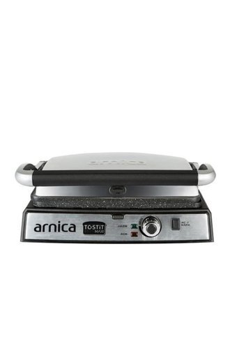 Arnica GH26240 6 Dilim Granit Çıkartılabilir Plaka Çift Taraflı 2000 W Izgaralı inox Tost Makinesi