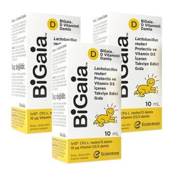 Bigaia Vitaminli Damla Bitki Ekstralar Yetişkin Vitamin 3x10 ml