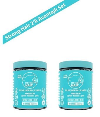 Vita Strong Hair Meyveli Yetişkin Vitamin 2x60 Adet