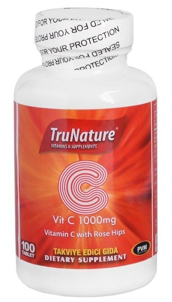 Tunturi Vitamin C Kuşburnu Yetişkin Vitamin 100 Tablet