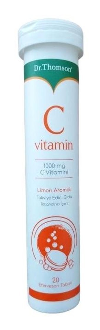 Dr. Thomson Vitamin C Limonlu Yetişkin Vitamin 20 Tablet
