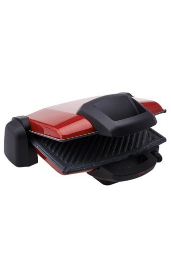 Emsan Magic Pro 6 Dilim Granit Çıkartılabilir Plaka Tek Yönlü 1800 W Izgaralı Kırmızı Tost Makinesi