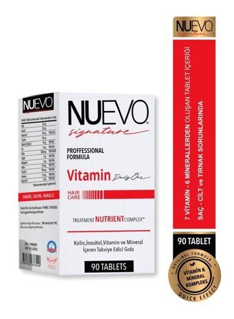 Nuevo Signature Aromasız Yetişkin Vitamin 90 Tablet