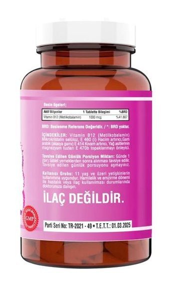 Ncs Vitamin B12 + Vitamin D3-K2 Aromasız Yetişkin Vitamin 20 ml