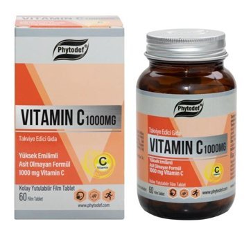 Phytodef Vitamin C Aromasız Yetişkin Vitamin 60 Kapsül