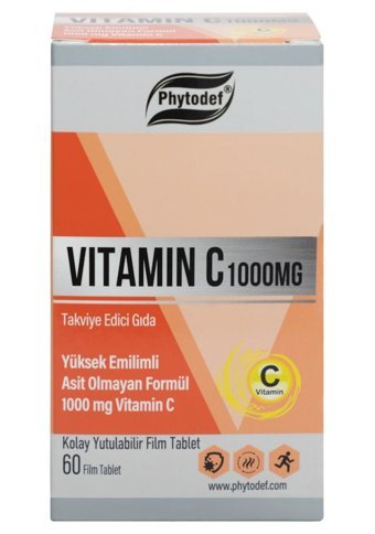 Phytodef Vitamin C Aromasız Yetişkin Vitamin 60 Kapsül