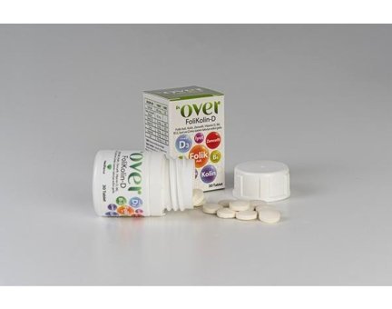 Dr. Over Folikolin-D Bitki Ekstralar Yetişkin Vitamin 2x30 Tablet
