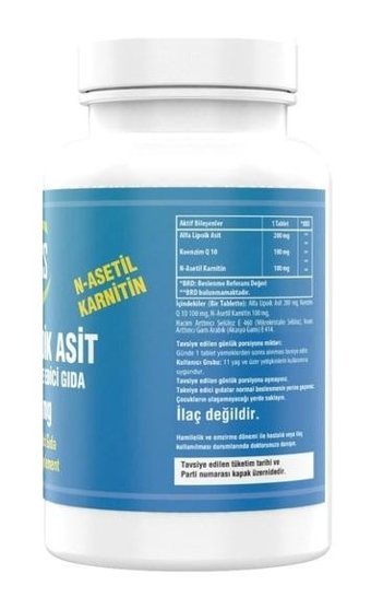 Ncs Alfa Lipoik Asit Aromasız Yetişkin Vitamin 90 Tablet
