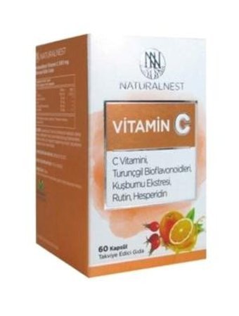 Natural Vitamin C Aromasız Yetişkin Vitamin 60 Kapsül