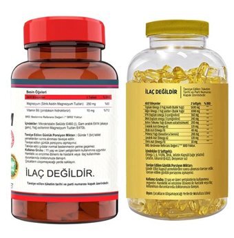 Nevfix Magnezyum Vitamin B6 Flx Omega 3 6 9 Ahududu Yetişkin Vitamin 90 Tablet