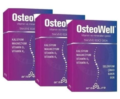 Aris Osteowell Aromasız Yetişkin Vitamin 3x30 Tablet