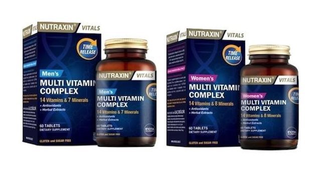 Nutraxin Multivitamin Mineral Complex For Men İncir - Zencefil Yetişkin Vitamin 60 Kapsül