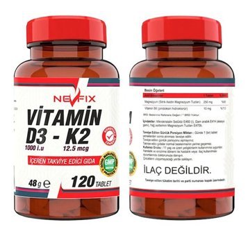 Ncs Saw Palmetto - Nevfix Vitamin D3 K2 Aromasız Yetişkin Vitamin 120 Tablet