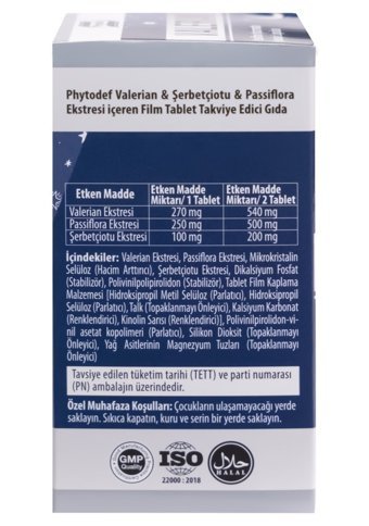 Phytodef Valerian Aromasız Yetişkin Vitamin 30 Kapsül
