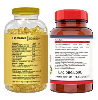 Ncs Omega 3-6-9 Ve Vitamin D3 Aromasız Yetişkin Vitamin 120 Tablet - 180 Softgel