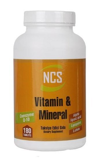 Ncs Vitamin Mineral Multivitamin Coenzyme Alpha Lipoic Aromasız Yetişkin Vitamin 180 Tablet