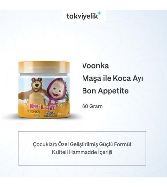 Voonka Maşa Ile Koca Ayı Mişka Bon Appetite Çikolata - Muz Yetişkin Vitamin 32 Tablet