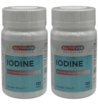 Nutrivita Iodine Aromasız Yetişkin Vitamin 2x120 Tablet