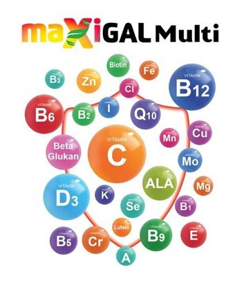 Maxigal Multivitamin Multimineral Aromasız Yetişkin Vitamin 30 Kapsül