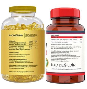 Flx Omega 3 Balık Yağı Ve Vitamin B12 Aromasız Yetişkin Vitamin 120 Tablet - 180 Softgel