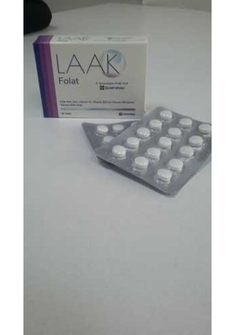 Laak Folat Aromasız Yetişkin Vitamin 30 Tablet