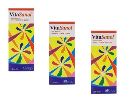 Vitasanol Multivitamin Multimineral Aromasız Yetişkin Vitamin 3x250 ml