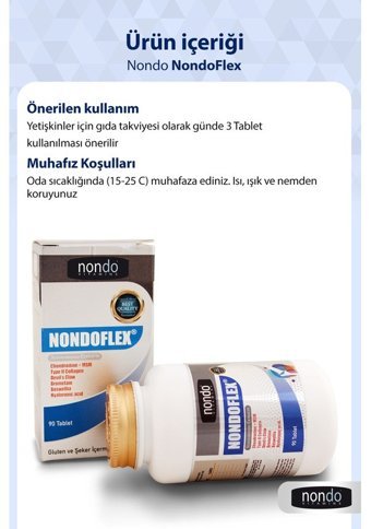 Nondo Nondoflex Aromasız Yetişkin Vitamin 90 Tablet