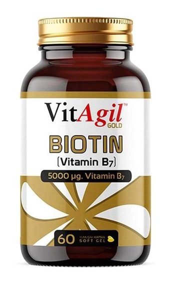 Vitagil Gold Biotin Vitamin B7 Aromasız Yetişkin Vitamin 60 Kapsül