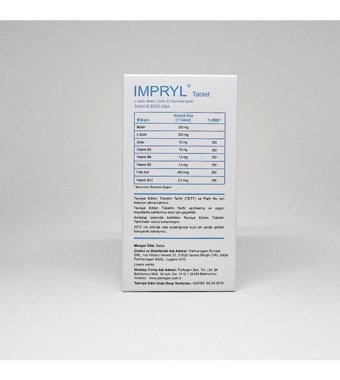 Impryl Tablet Aromasız Yetişkin Vitamin 30 Tablet