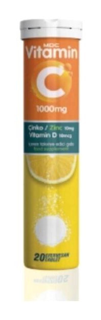 Mdc Vitamin C Çinko Ve Vitamin D Aromasız Yetişkin Vitamin 20 Tablet