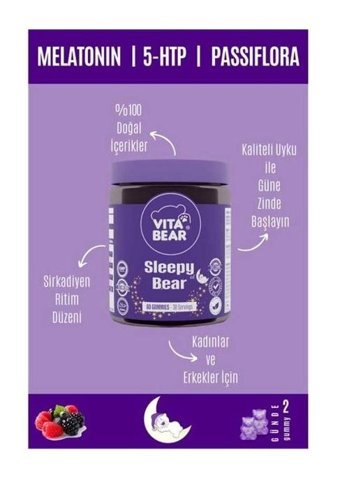Vita Beautiful Bear Mandalina Yetişkin Vitamin 60 Tablet